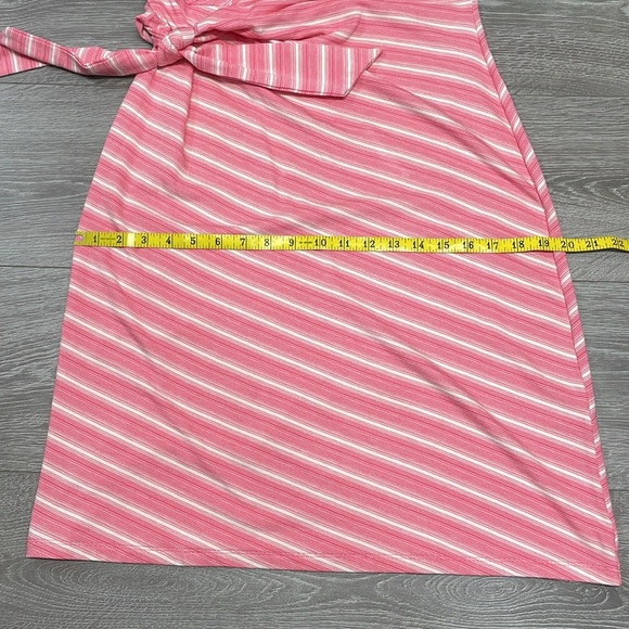 NWOT Talbots Stripe Side Tie Midi Sleeveless Shift Dress S - Picture 12 of 16